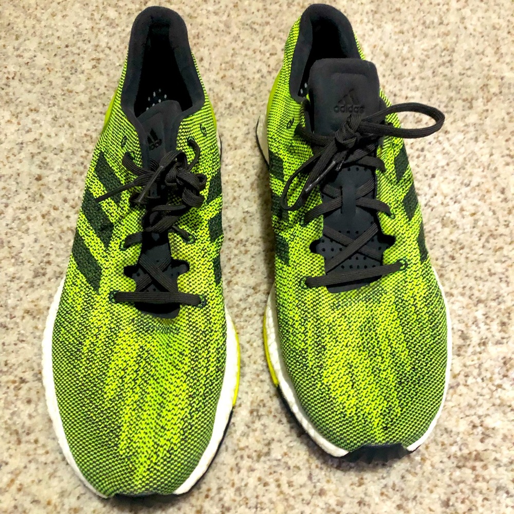 Adidas Mens sz 11.5 Neon Green/black